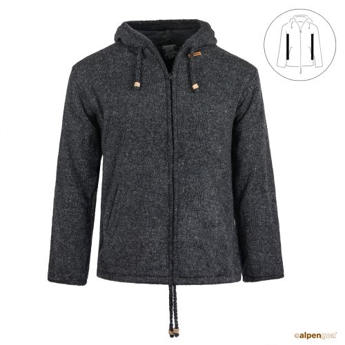 Wolljacke Modell Jomax Anthrazit Vorderseite
